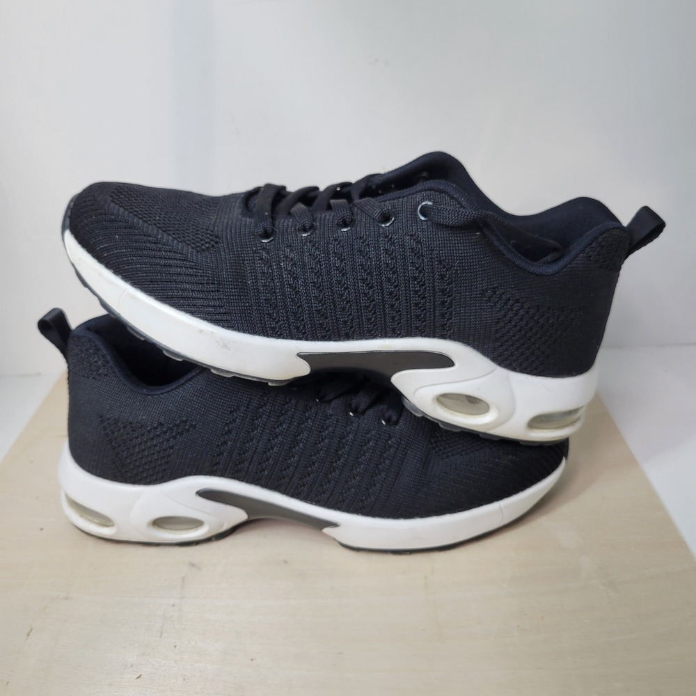 Mishansha Black Running Shoes Sneakers‎ Athletic Comfort Walking - Size 10 - Picture 6 of 8